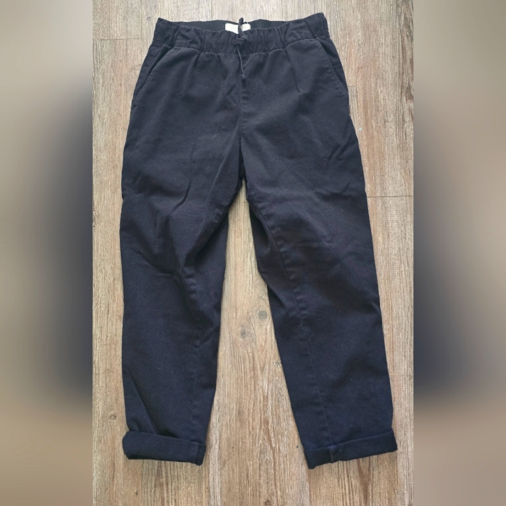 Organic Cotton drawstring pants. Everlane slacks.